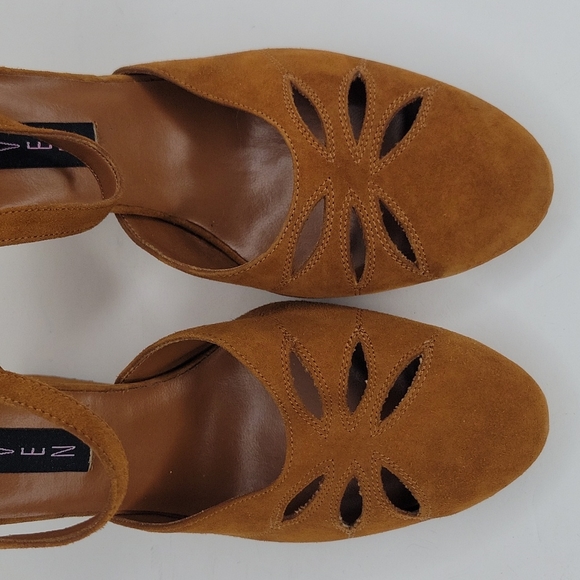 STEVEN by Steve Madden High Wedge Heel Suede Mary Janes 7M NWOT - Picture 11 of 14